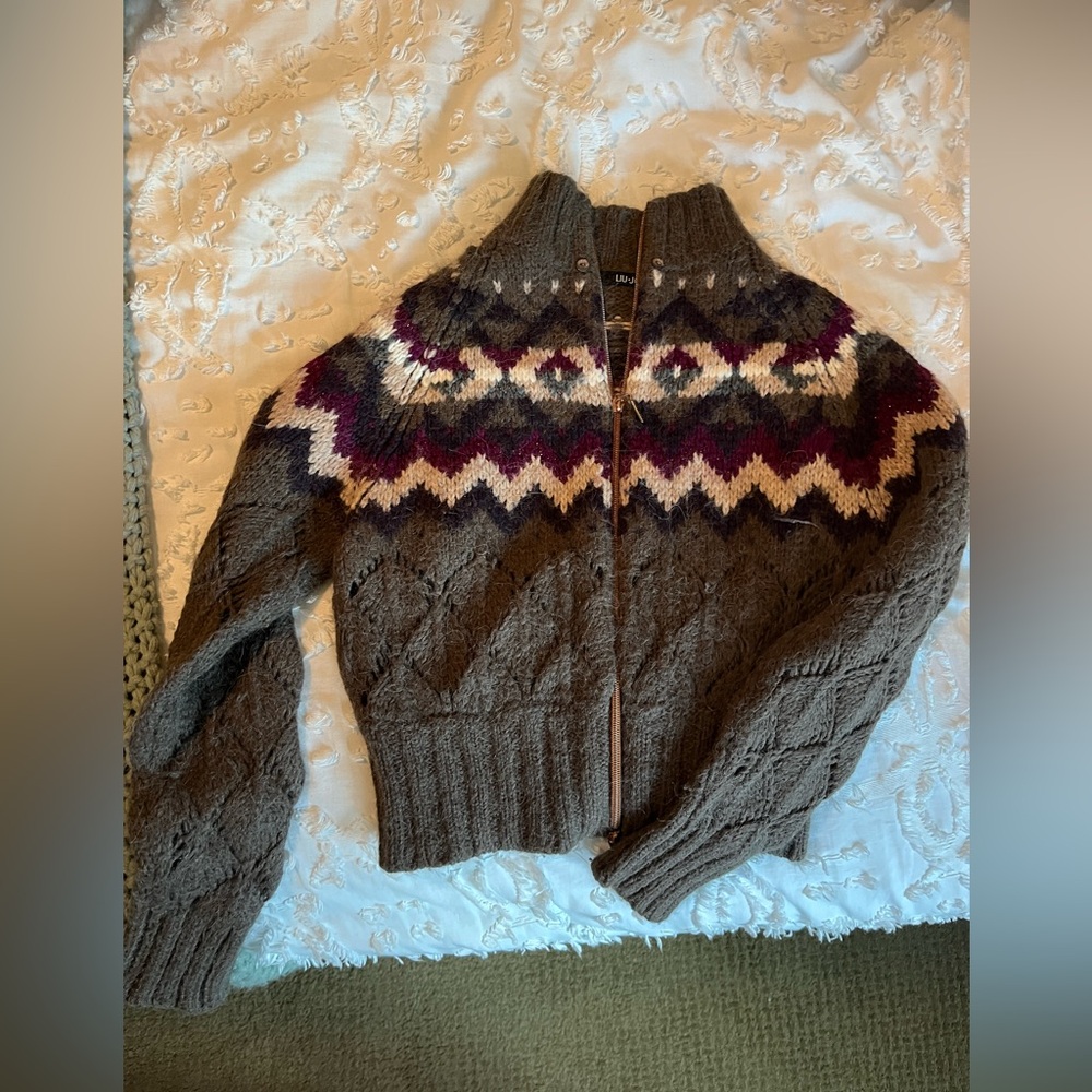 Liu Jo Zip Up Sweater